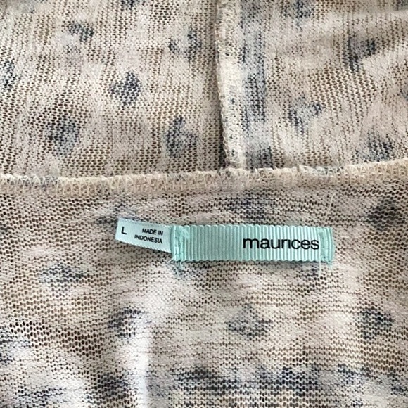 Boho Patterned Open Front Sweater - Picture 5 of 5